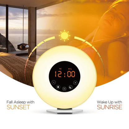 Manufacturer'S New Touch Wake-Up Light Alarm Clock, Multifunctional Colorful Atmosphere Wake-Up Light, Natural Wake-Up Sleep Aid Light