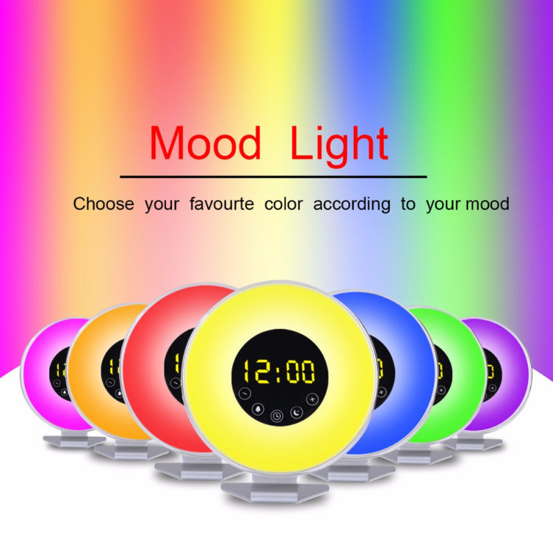 Manufacturer'S New Touch Wake-Up Light Alarm Clock, Multifunctional Colorful Atmosphere Wake-Up Light, Natural Wake-Up Sleep Aid Light