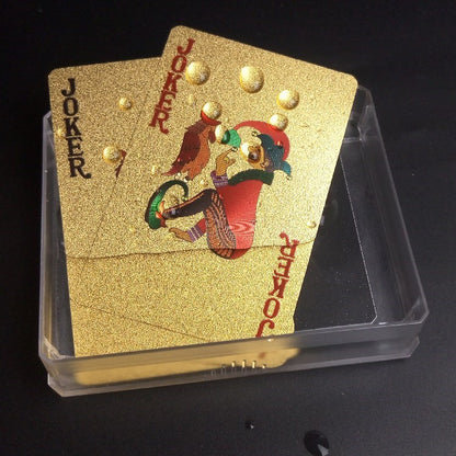 Creative Golden Plastic Poker Card Magic Card Waterproof Card Gift Board Game