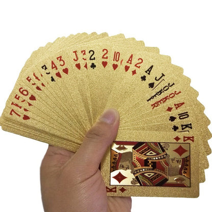 Creative Golden Plastic Poker Card Magic Card Waterproof Card Gift Board Game