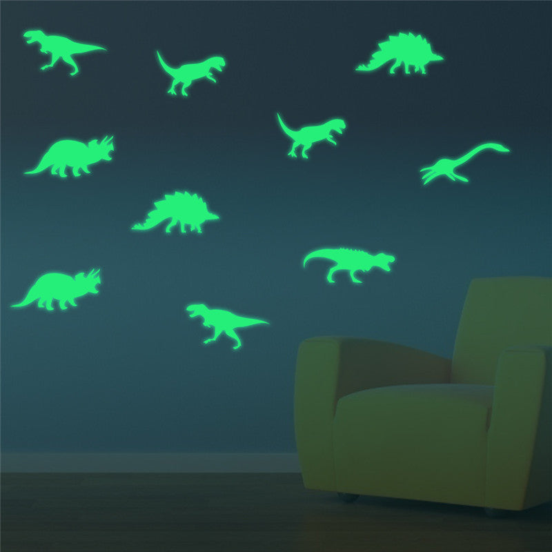 Creative Glowing Cartoon Dinosaur Decorative Wall Sticker