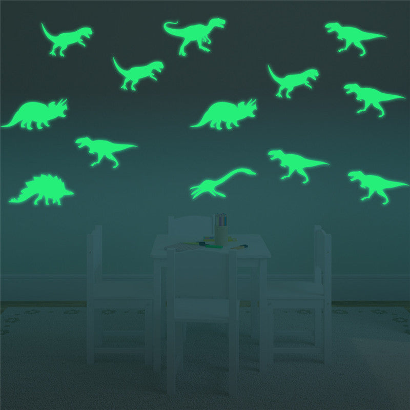 Creative Glowing Cartoon Dinosaur Decorative Wall Sticker