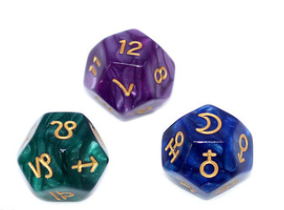 Creative Twelve Constellation Dice Set