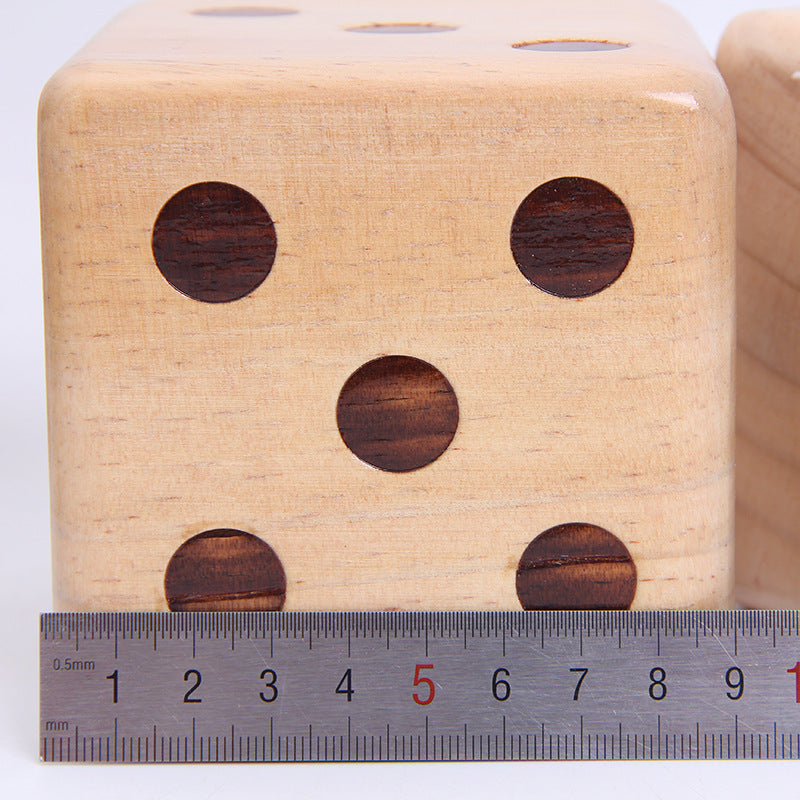 9cm Big Dice, Hot Stamping Points, Color Garden Fun, Large Dice Dice, Wooden Dice