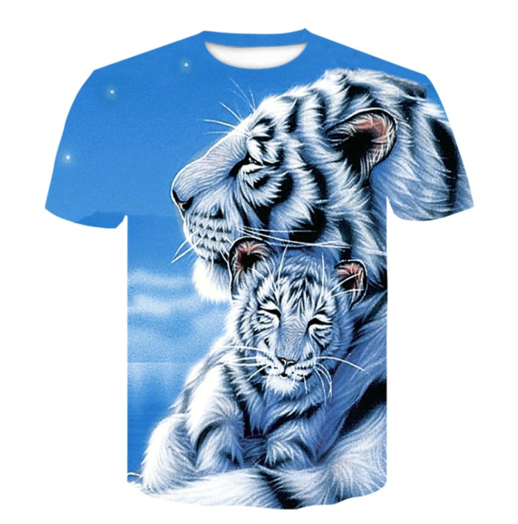 Digital Printing Casual Men's Short Sleeve