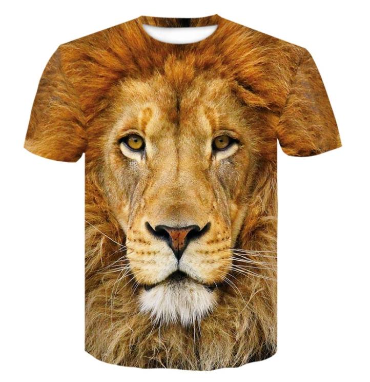 Digital Printing Casual Men's Round Neck Short Sleeve