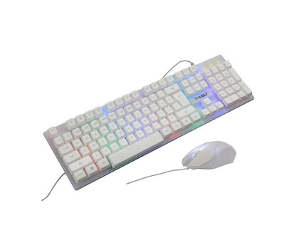 Wired Keyboard And Mouse Set Game Character Illuminated LED Keyboard And Mouse