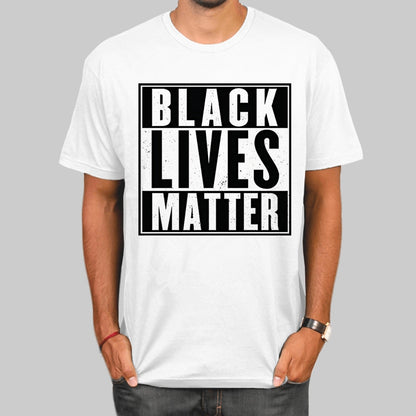 Black lives matter life T-shirt short sleeve