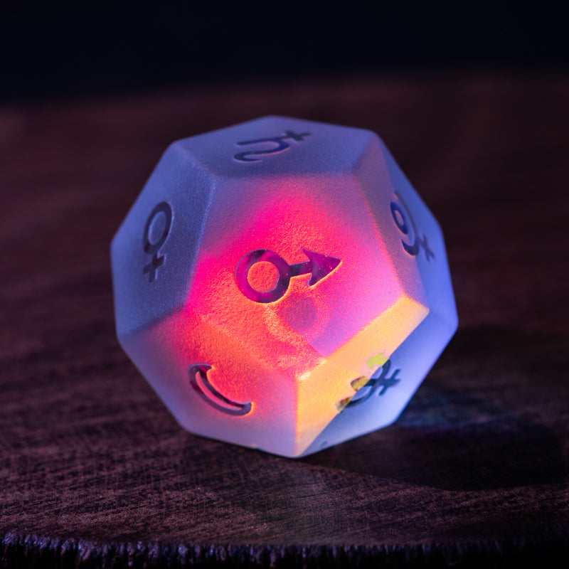 Fantasy Crystal Frosted Craft Star Dice