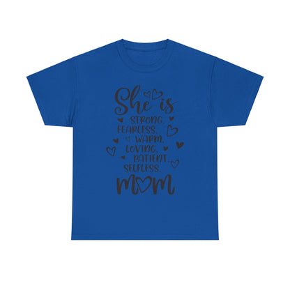 She is mom Unisex Heavy Cotton Tee