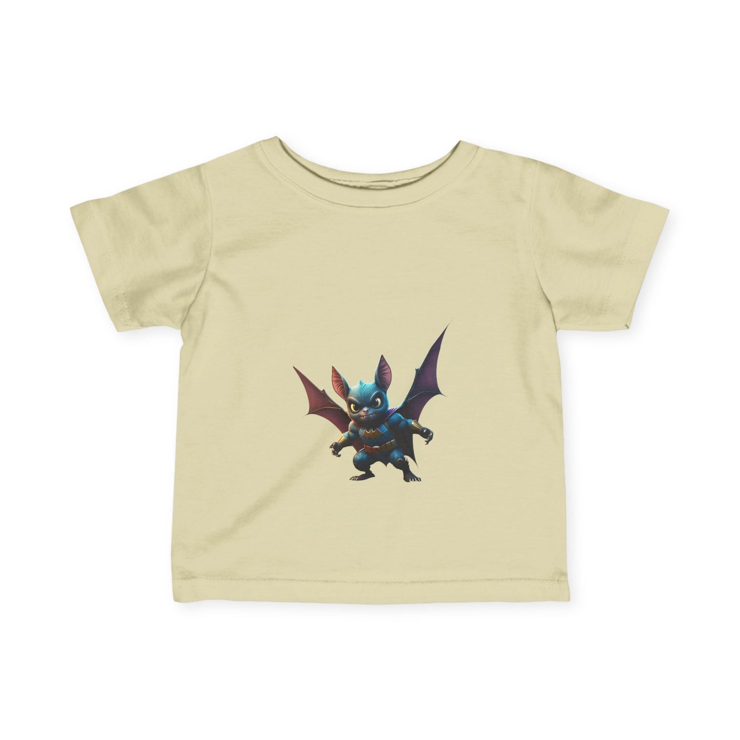 Cute Bat Man Super Hero Infant Tee for Playful Kids | Fun Graphic T-Shirt