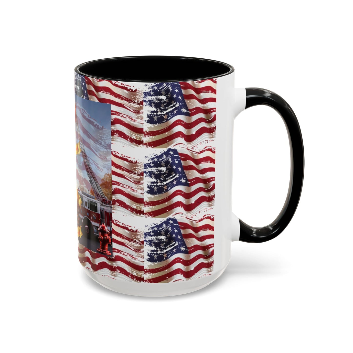 Juniata Terrace Fire 2025 Patriotic Firefighter Accent Coffee Mug - 11oz & 15oz