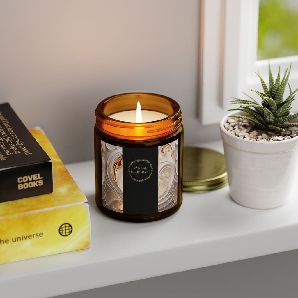 Choose Happiness - Coconut Apricot Wax (4oz & 9oz) - Aromatherapy Home Decor