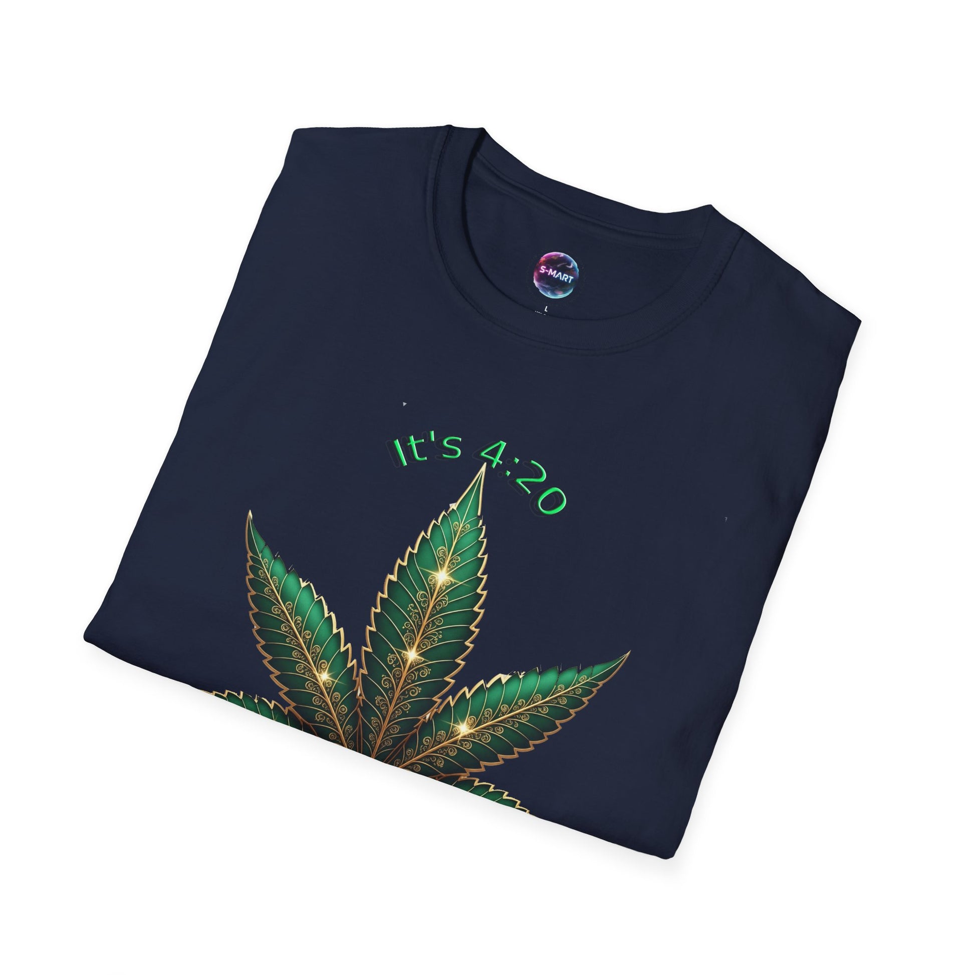 It's 420 Somewhere Vibes Unisex T-Shirt - Perfect for Cannabis Enthusiasts, Gifts, Festivals, Casual Wear, and Celebrations! - S-Mart Shop Smart Treasures