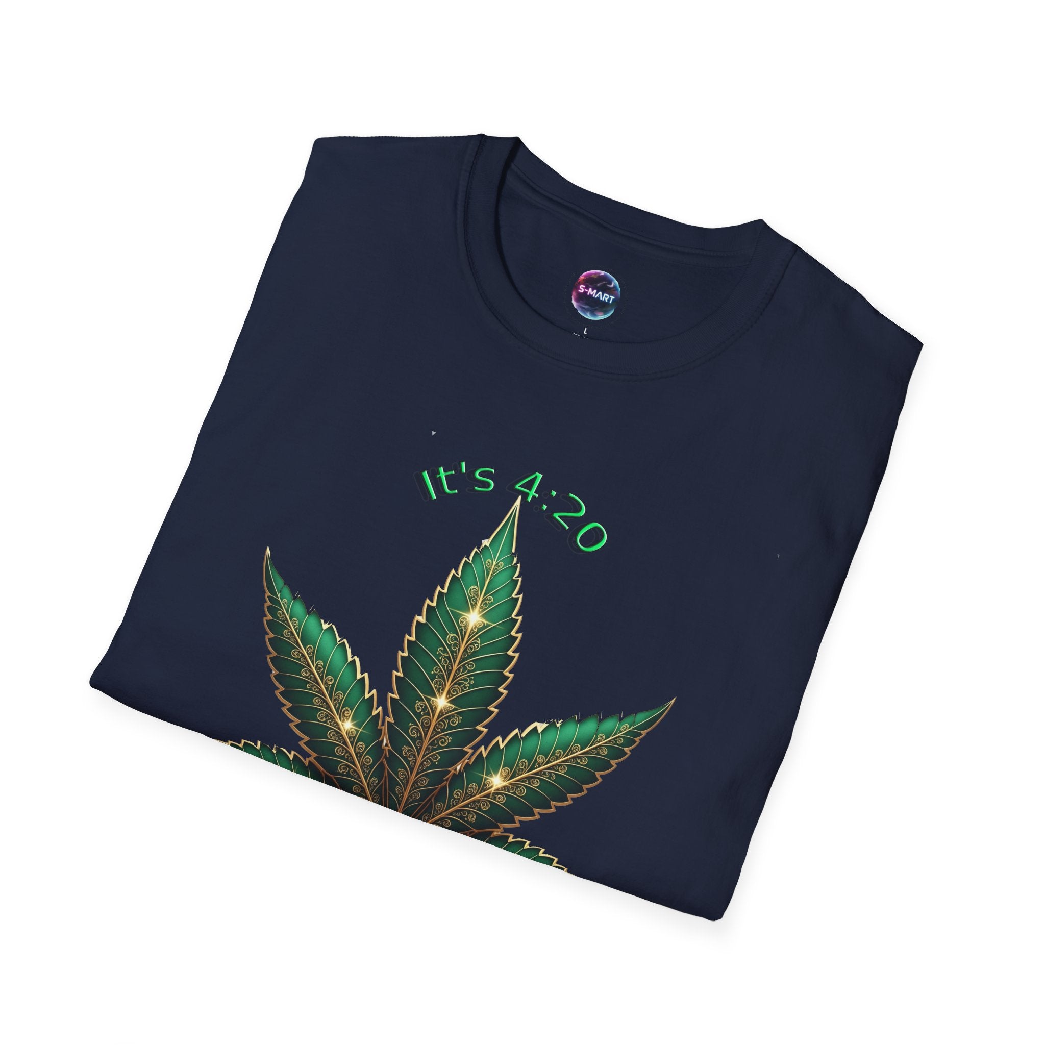 It's 420 Somewhere Vibes Unisex T-Shirt - Perfect for Cannabis Enthusiasts, Gifts, Festivals, Casual Wear, and Celebrations! - S-Mart Shop Smart Treasures