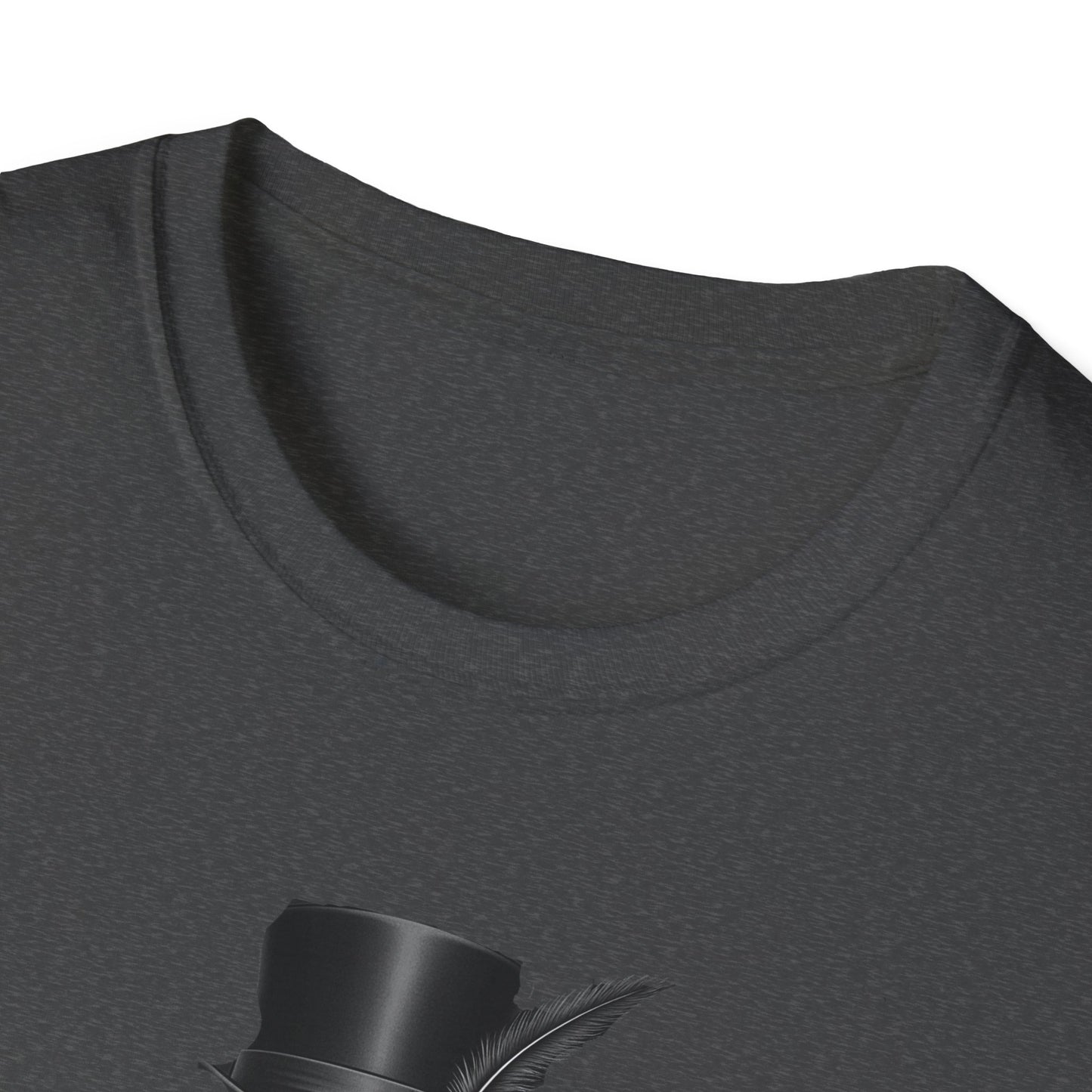 Dapper Dans Top Hat Emporium T-Shirt, Skeleton Shirt, Unisex Graphic Tee, Halloween Apparel, Unique Gift for Goth Style