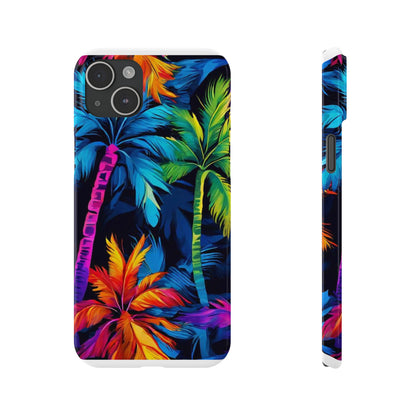 Dark Palm Slim Phone Cases