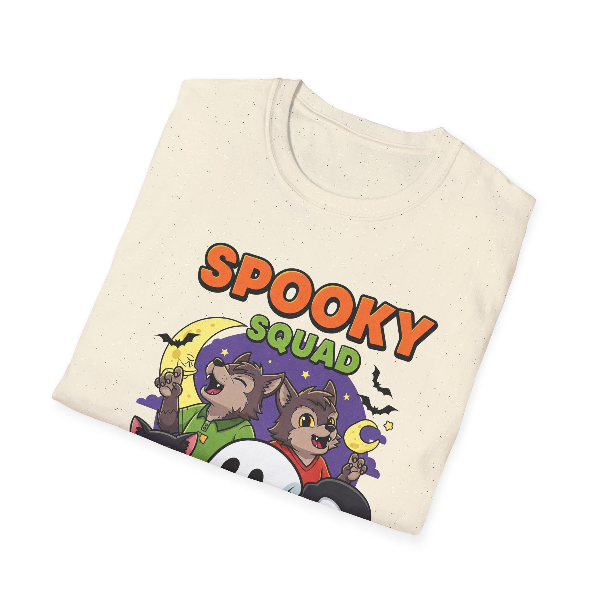 Spooky Squad T-Shirt, Halloween Tee, Cute Ghost Shirt, Unisex Graphic Tee, Fall Fashion, Trick or Treat T-Shirt