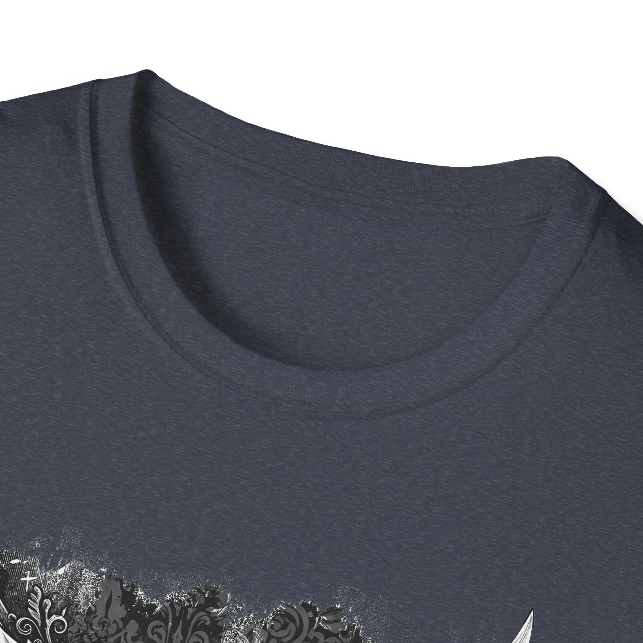 Gothic Winged Skull T-Shirt | Unisex Graphic Tee for Music Lovers, Halloween, Casual Wear, Gift for Him & Her
