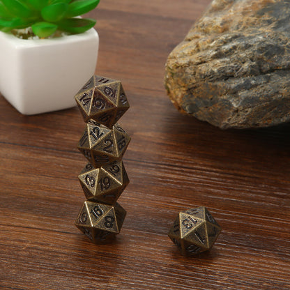 Faceted metal dice