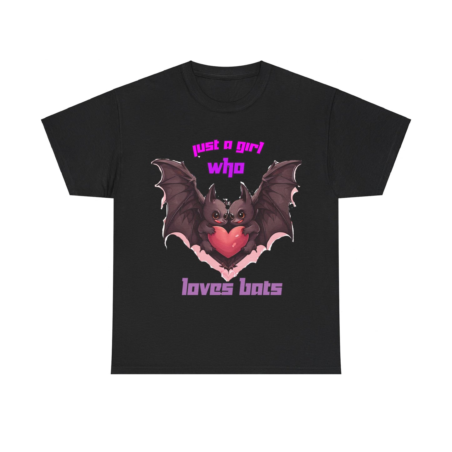 Just a Girl Who Loves Bats Unisex Heavy Cotton Tee