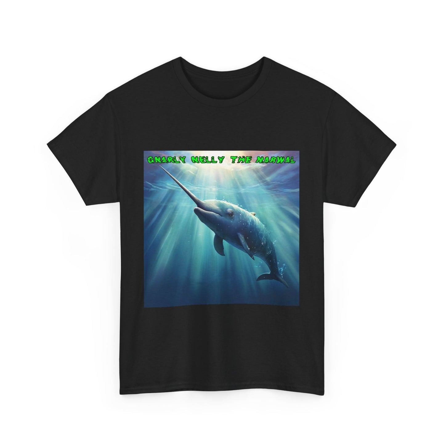 gNarly Nelly The Narwal Unisex Heavy Cotton Tee