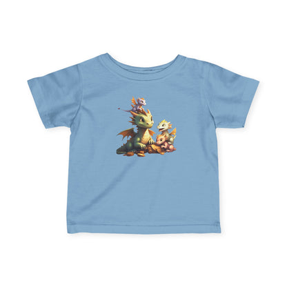 Whimsical Dragon Infant T-Shirt | Cute Baby Tee for Adventurous Kids