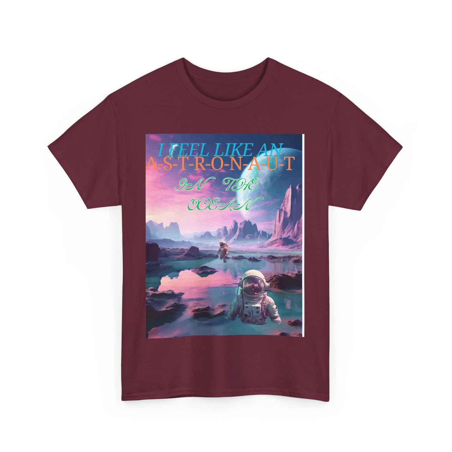 Astronaut In The Ocean Unisex Heavy Cotton Tee