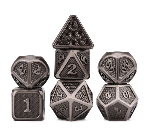 Metal game dice