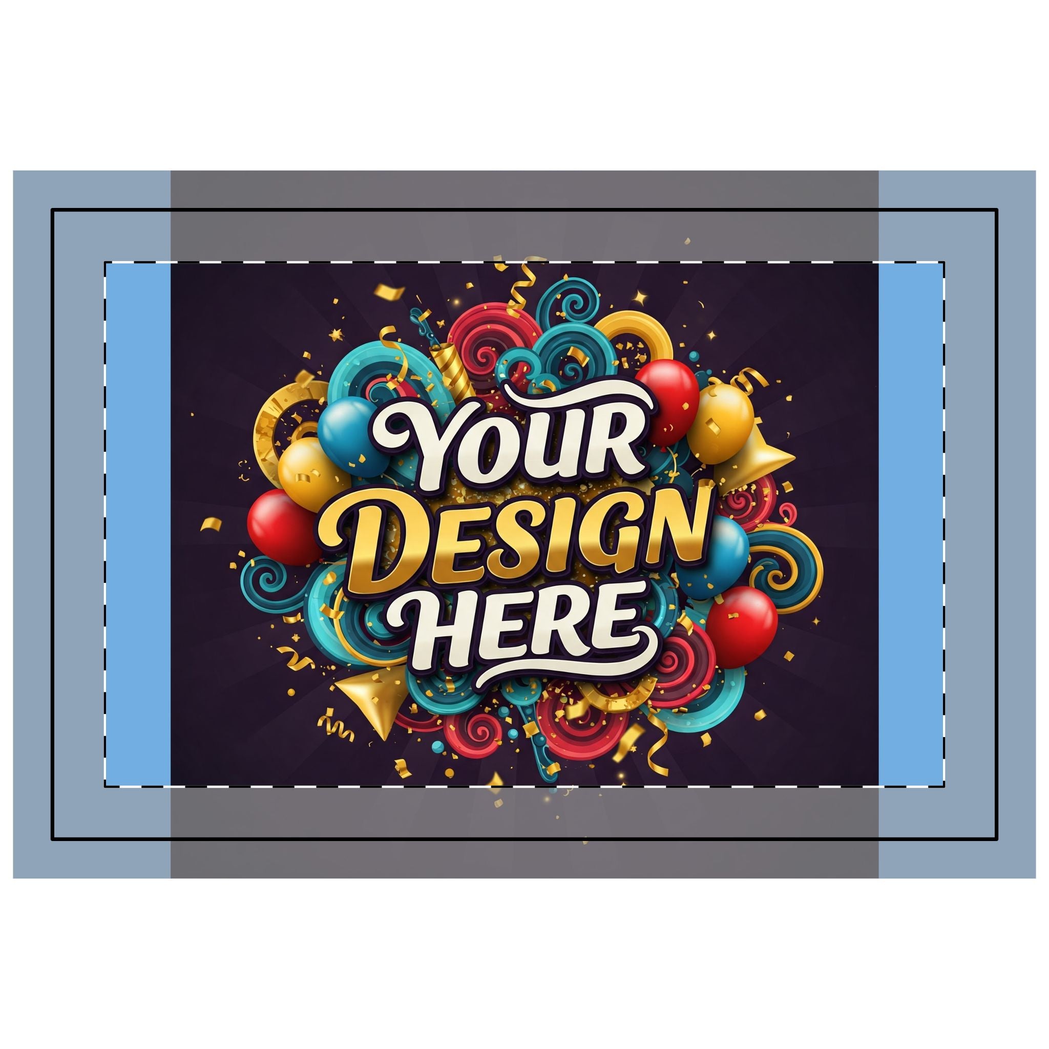 Customizable Quilted Placemat - Party Celebration Design