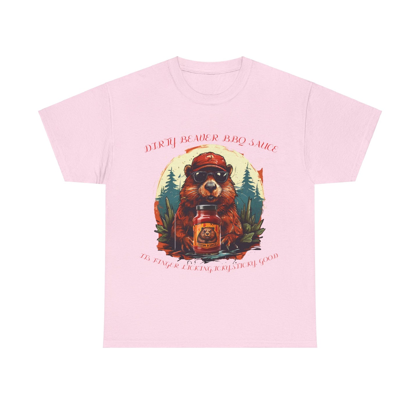 Dirty Beaver BBQ Sauce Unisex Heavy Cotton Tee