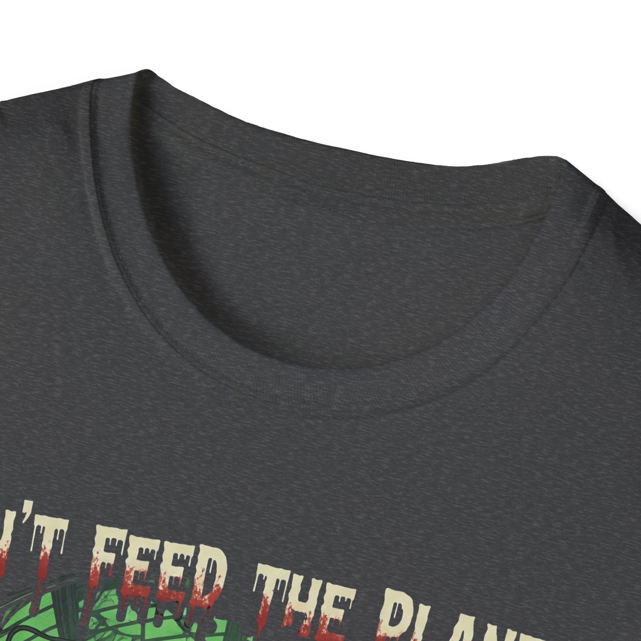 Don't Feed the Plants Unisex Softstyle T-Shirt, Horror T-Shirt, Halloween Shirt, Plant Lover Gift, Quirky Graphic Tee