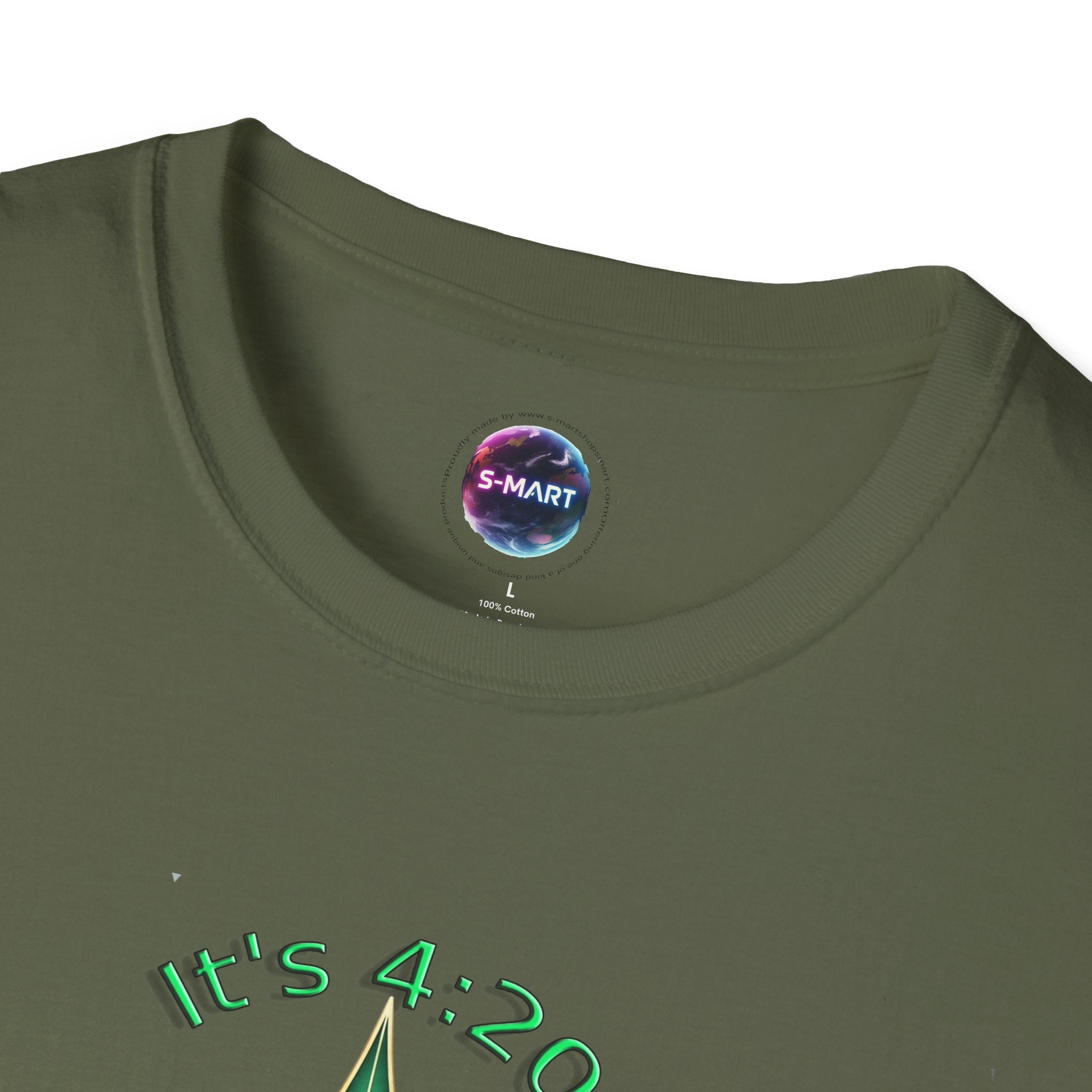 It's 420 Somewhere Vibes Unisex T-Shirt - Perfect for Cannabis Enthusiasts, Gifts, Festivals, Casual Wear, and Celebrations! - S-Mart Shop Smart Treasures