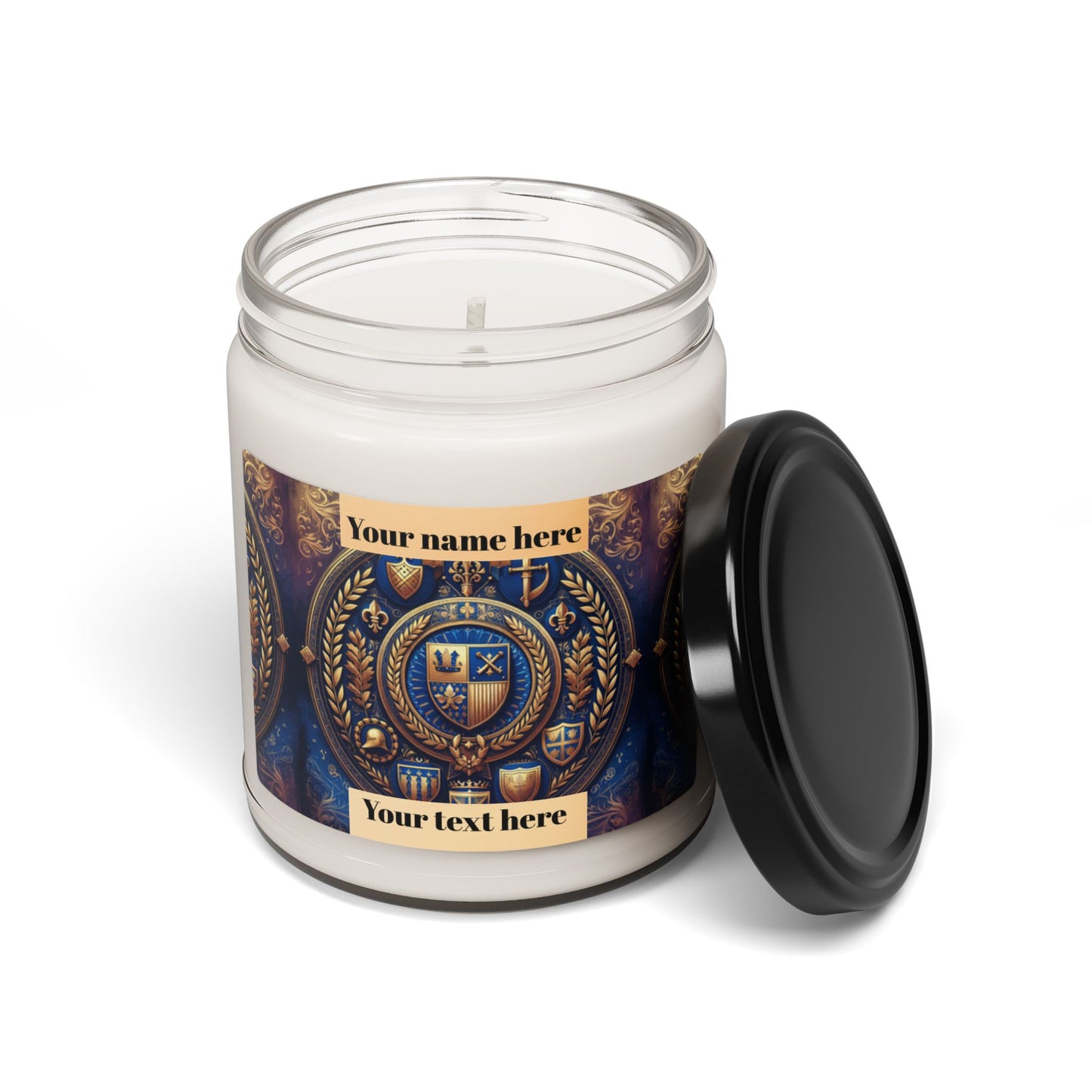 Honor Customizable Royal Crest  – 9oz Decorative Candle for Home & Occasions