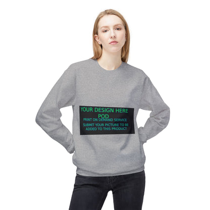 Customizable Unisex Fleece Crewneck Sweatshirt - Your Design Here