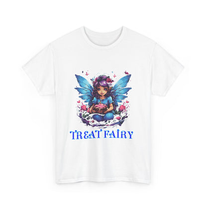 Enchanted Treat  Fairy Unisex Heavy Cotton Tee - Perfect for Magical Gatherings and Everyday Wear