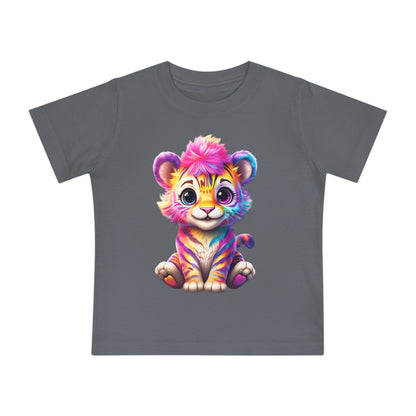 Colorful Baby Tiger & Butterfly Short Sleeve T-Shirt