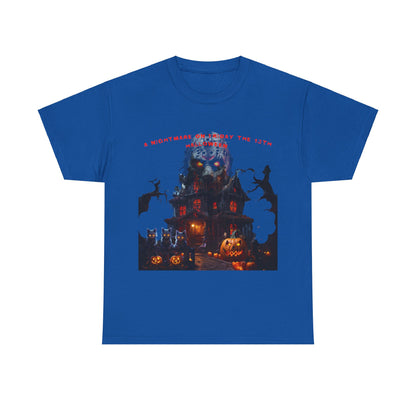 A Nightmare On Friday The 13th Halloween Unisex Heavy Cotton Tee