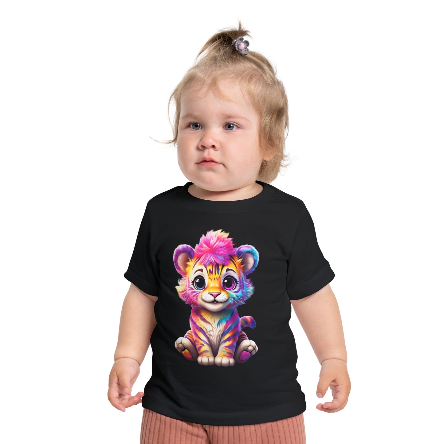 Colorful Baby Tiger & Butterfly Short Sleeve T-Shirt