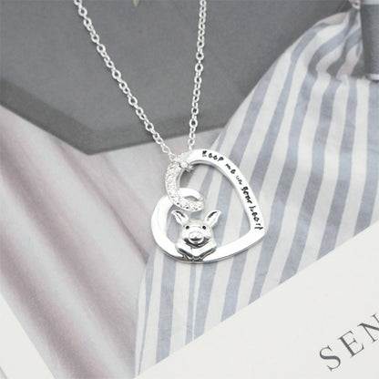 Cute pig pendant zodiac pig love zircon jewelry