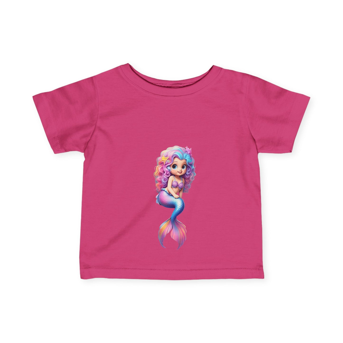 Cute Mermaid Infant Tee - Adorable Baby Shirt with Colorful Design