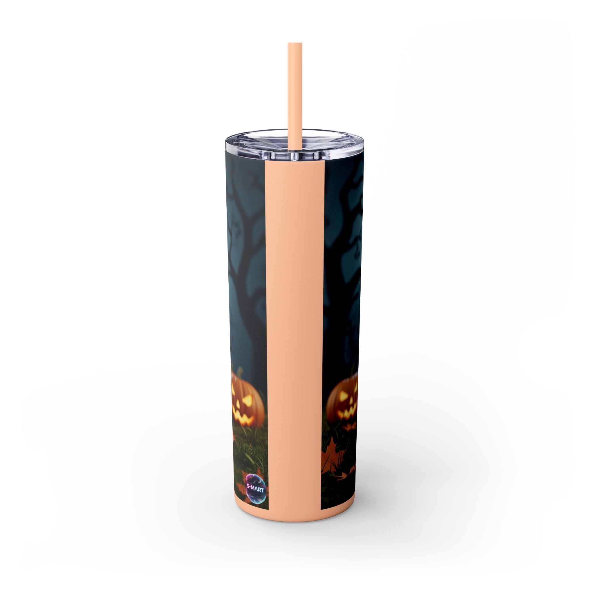 Halloween Mr. Pickle Tumbler, 20oz Skinny Tumbler with Straw, Fun for Parties, Trick or Treat, Kids Gift, Spooky Decor