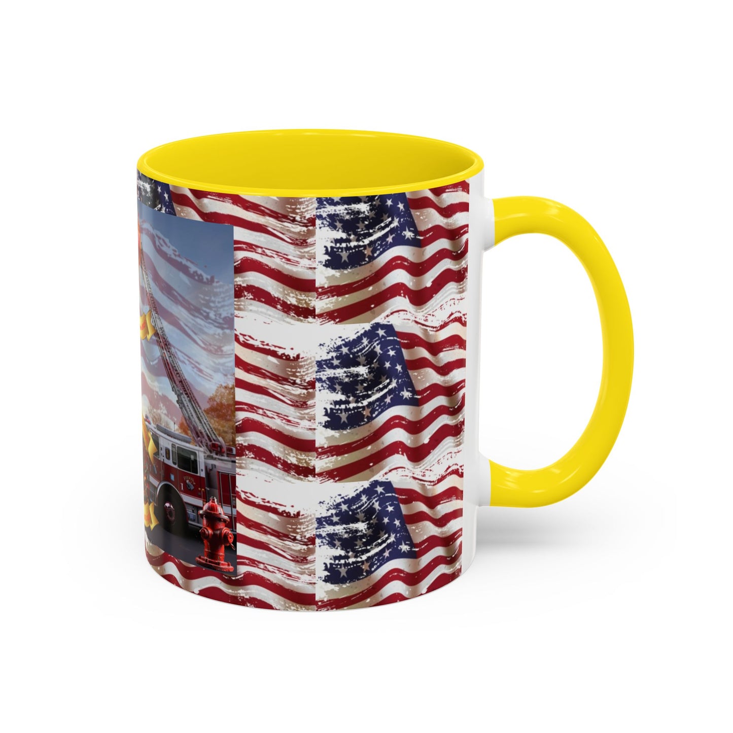 Juniata Terrace Fire 2025 Patriotic Firefighter Accent Coffee Mug - 11oz & 15oz