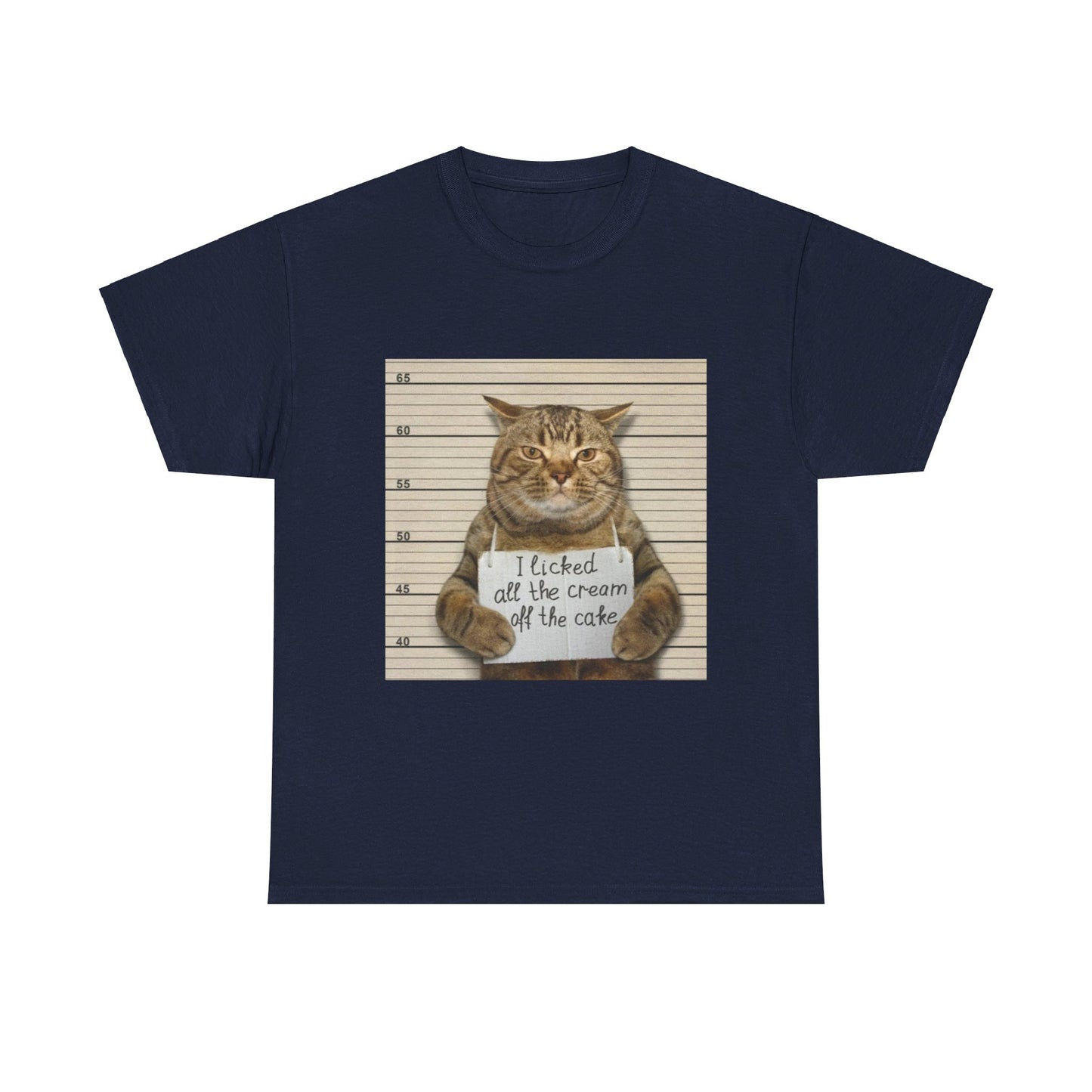 The Cat Did It Unisex Heavy Cotton Tee