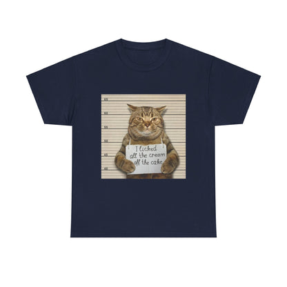 The Cat Did It Unisex Heavy Cotton Tee