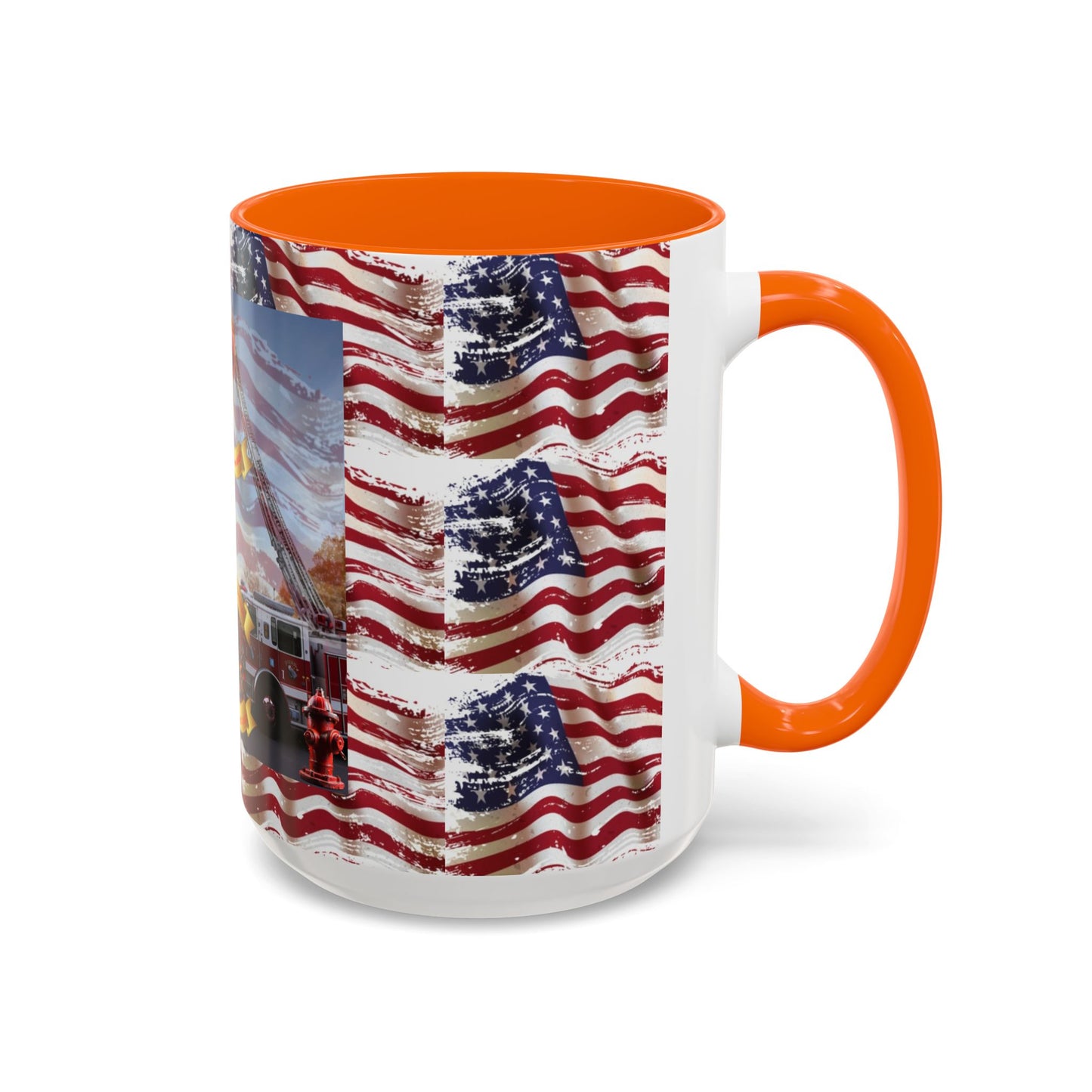 Juniata Terrace Fire 2025 Patriotic Firefighter Accent Coffee Mug - 11oz & 15oz