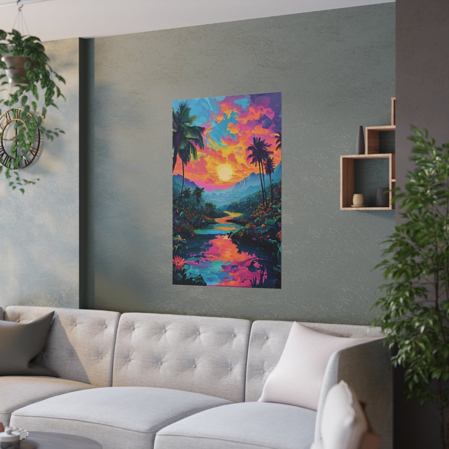 Paradise Sunset Satin Posters (210gsm)