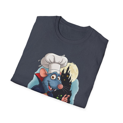 Nosferatoille T-Shirt - Fun Cooking Gift, Unisex Graphic Tee, Nosferatouille Humor, Halloween Apparel, Foodie Tee