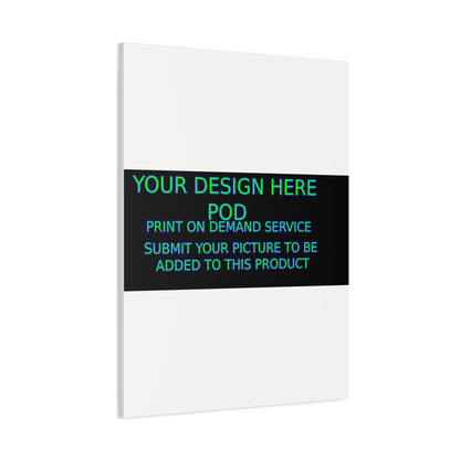 Custom Matte Canvas Print - Create Your Design