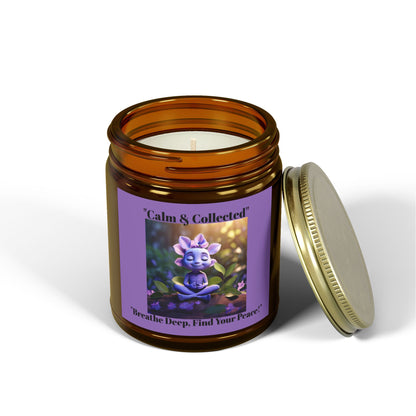 Calm & Collected Scented Candle - Breathe Deep, Find Your Peace - Relaxation Gift